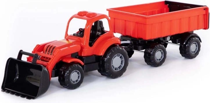 Traktor-læsser med trailer Macher
