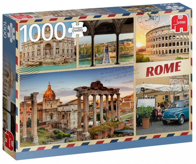 Puslespil Hilsner fra Rom 1000 brikker JUMBO
