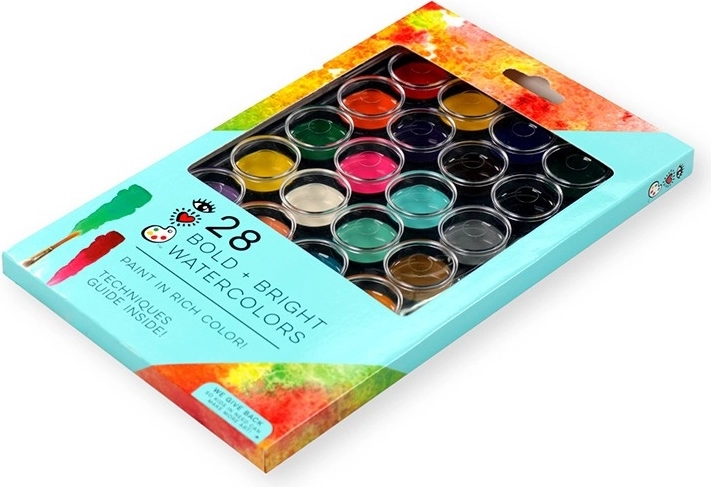 Akvarelfarver 28 intense farver