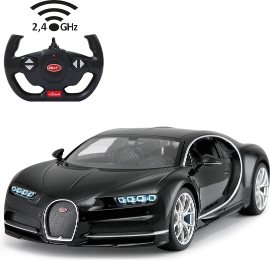 Jamara Bugatti Chiron RC-bil 1:14 sort 2,4 GHz - 1 stk.