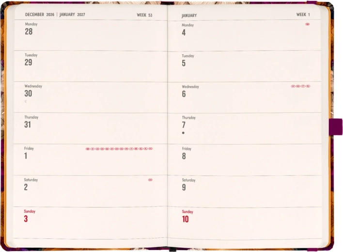 Kalender og notesbog i én
