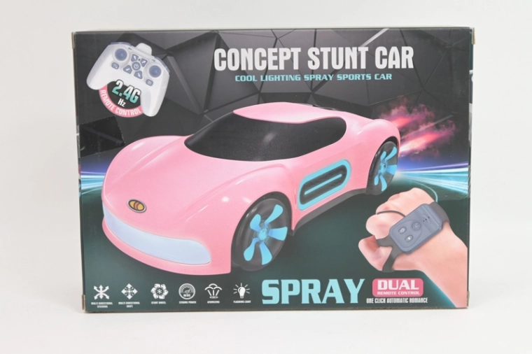 RC-bil med USB-opladning, lys- og røg-effekt