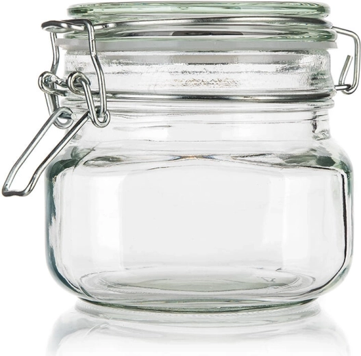 Hermetisk glasbeholder 0,5 l med patentlukning EREA