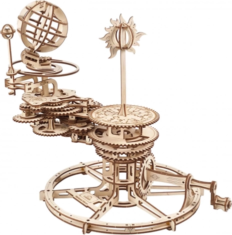 Træmekanisk puslespil tellurium UGEARS