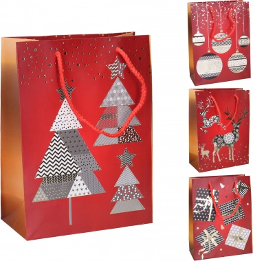Gavepose M 26 × 32 × 10 cm – julemotiver