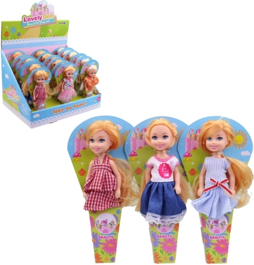 Dukke 12,5 cm i displayboks – 18 stk.