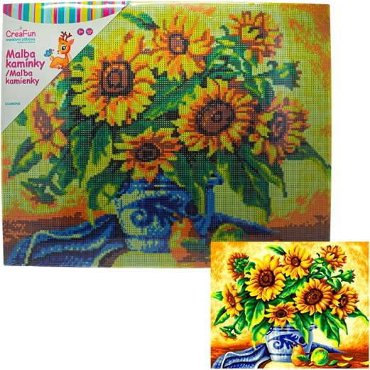 Diamantmaling Solsikker 40 × 50 cm