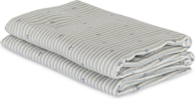 Nuuroo Josefine bambusmuslinbleer Stripe Anchor (2 stk.)