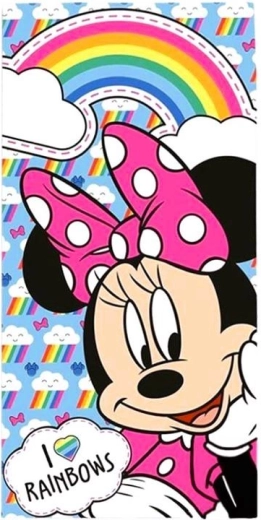 Børne bomuldshåndklæde Disney Minnie Mouse 70 × 140 cm - 1 stk.