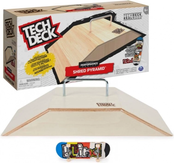Trærampe med fingerboard Tech Deck Shred Pyramid Set