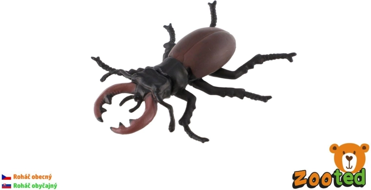 Plastfigur af eghjort 8 cm