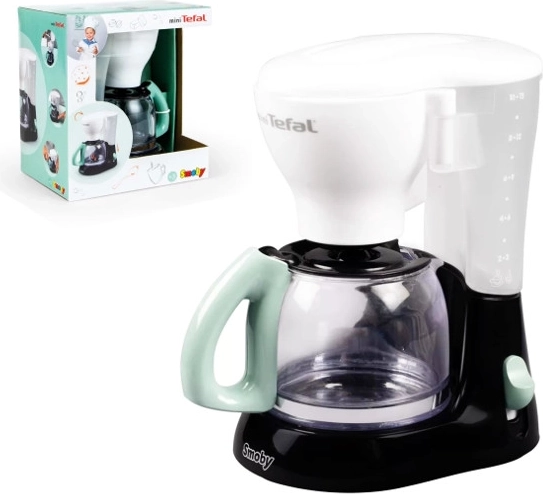 mini tefal kaffemaskine til børn med kande og håndpumpe