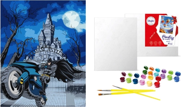 Maling efter tal Batman på Batcycle 40 × 50 cm