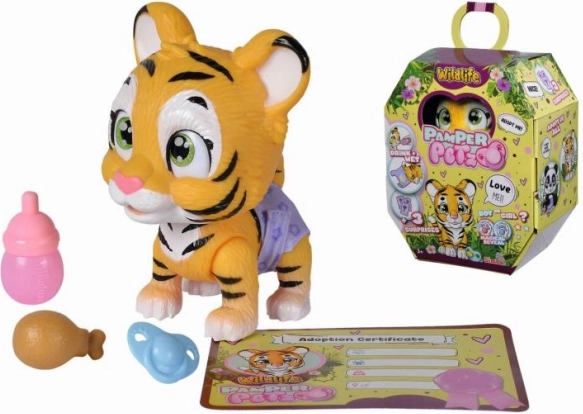 Interaktivt legetøj tiger med ble Pamper Petz