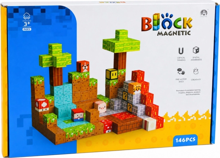 146 magnetiske dele til uendelige kombinationer