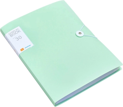 Plastmappe med elastik grøn A4
