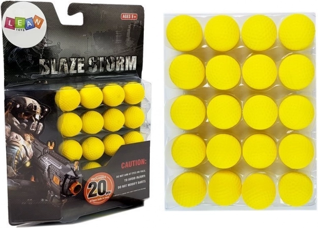Skumammunition til legetøjsgevær 2 cm, 20 stk.