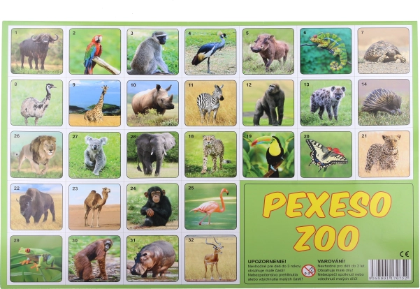 Pexeso ZOO Dyrefotografier