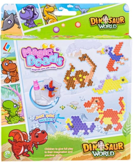 Dinosaurmotiver og kreativ leg uden strygning