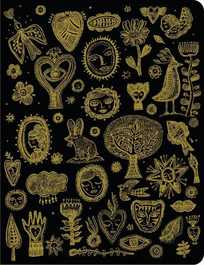 Designnotesbog guld Aurelia DJECO