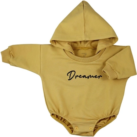 Baby-jogger-bodystocking med hætte Koala Dreamer sennepsgul