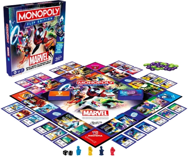 Monopoly Flip Marvel – familiespil på polsk