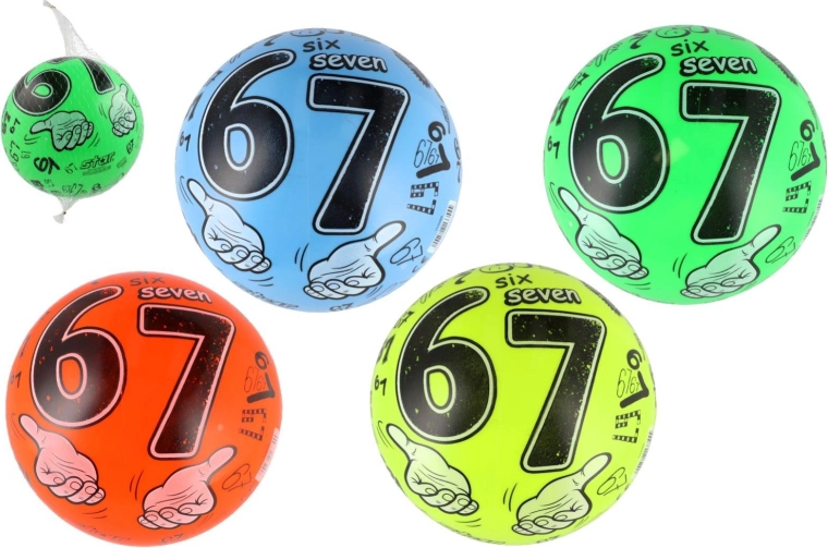 Six Seven-bold med tal, 23 cm - 1 stk.