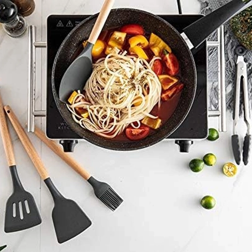 Skånsom silikone til nonstick-kogegrej