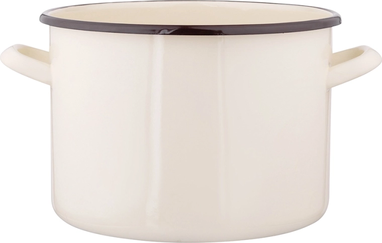 Emaljeret gryde Silesia 7,5 l creme 24 cm