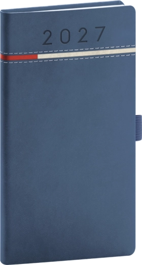 Notique lommeplanner Tomy 2027 blå-rød 9 × 15,5 cm