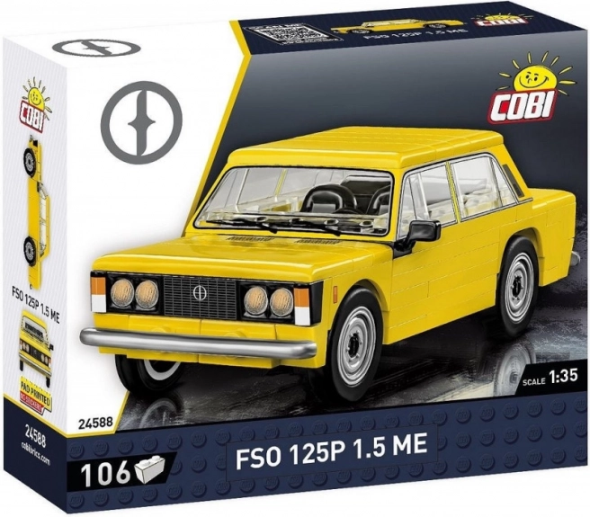Klassisk bil FSO 125p af klodser