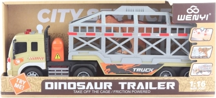 Batteridrevet transporter med dinosaur