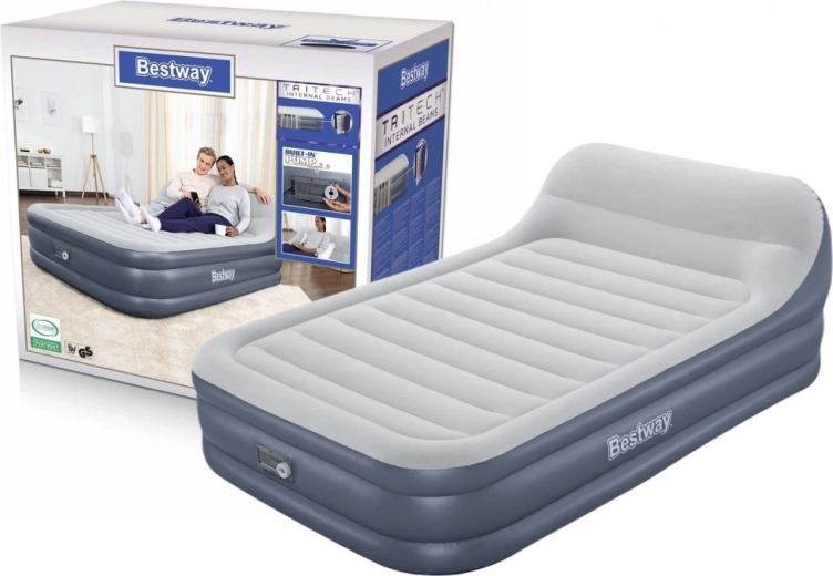 Oppustelig madras med pumpe Bestway 226 x 152 x 84 cm