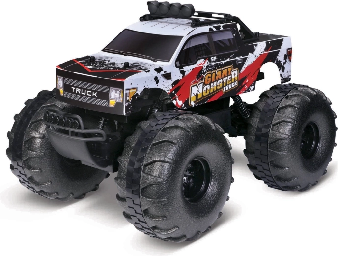 Maisto RC terrængående bil Giant Wheel Offroad hvid