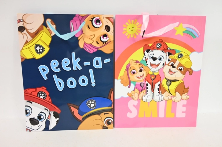 Papirlicenspose med børnemotiver 34 × 26 cm