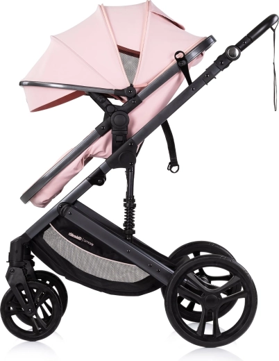 Vendbart sæde og justerbar kaleche