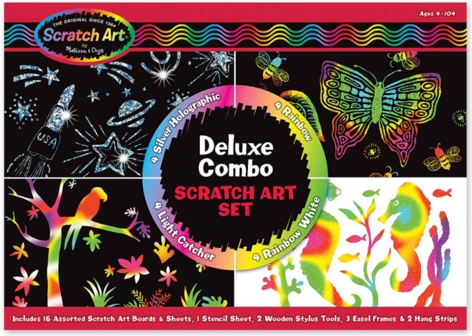 Deluxe sæt skrabebilleder Melissa & Doug 16 stk.