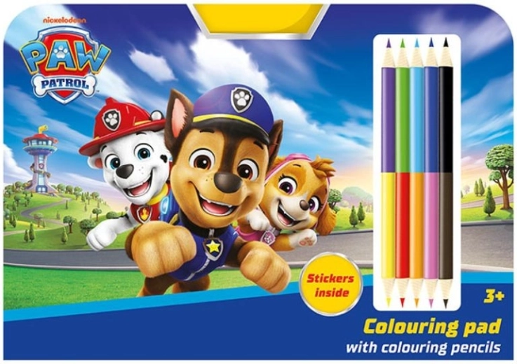 Tegnesæt med farveblyanter – Paw Patrol