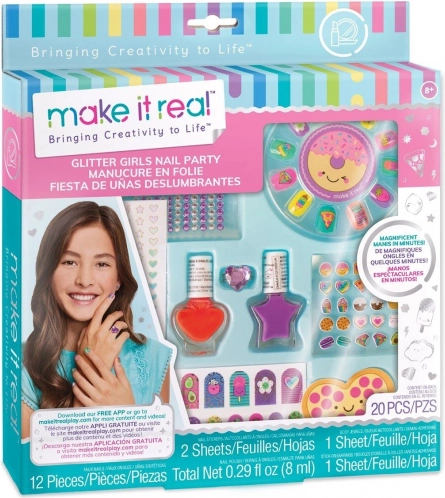 Make It Real sæt med neglelak og pynt