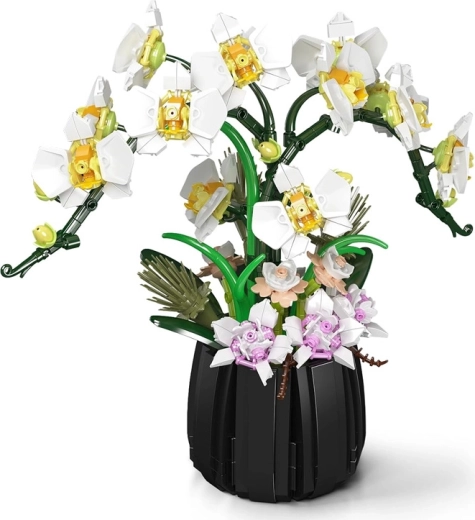 Blomsterpotte af klodser til stabil udstilling