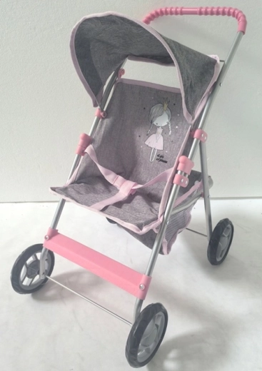 Dukkevogn Little Princess Grey