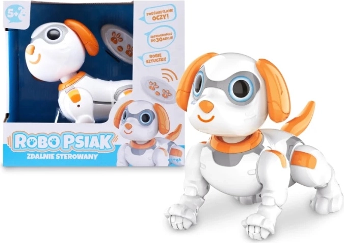 Robo-hvalp RC – interaktiv robot-hund til fjernstyring