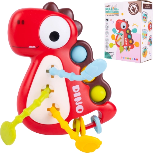 Dinosaur træklegetøj-bidering med lyd