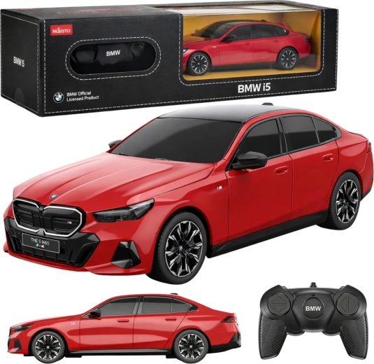 BMW i5 RC bil 1:24 rød RASTAR