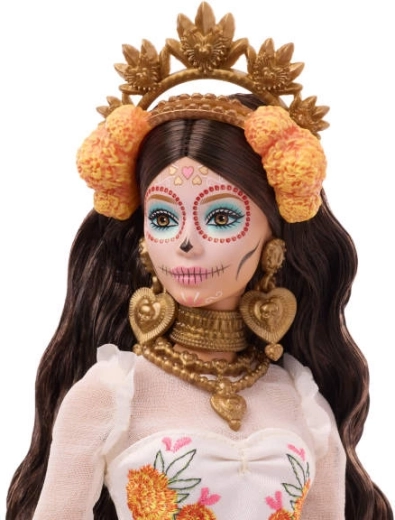 Detaljerede accessories og calavera-makeup