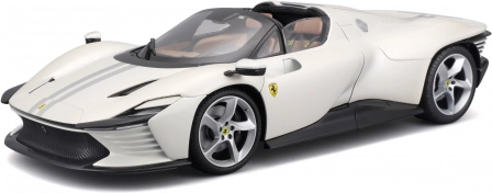 Bburago Ferrari Daytona SP3 1:18 hvid bilmodel