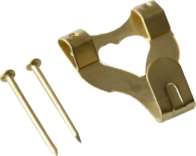 Metal vægkrog IXA, for-messingeret, størrelse 3, 250 stk.