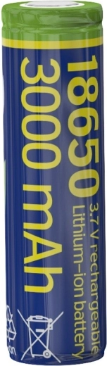 Lithium-ion batteri 18650, 3,7 V, 3000 mAh, flade poler (10C)