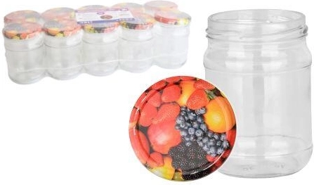 Henkogningsglas 250 ml TWIST 66 med låg FRUGT (10 stk)
