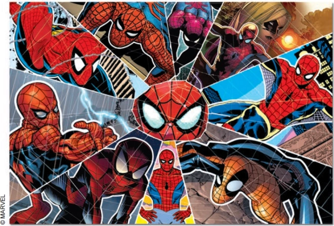 Puslespil EDUCA SPIDERMAN 1000 brikker med gratis lim